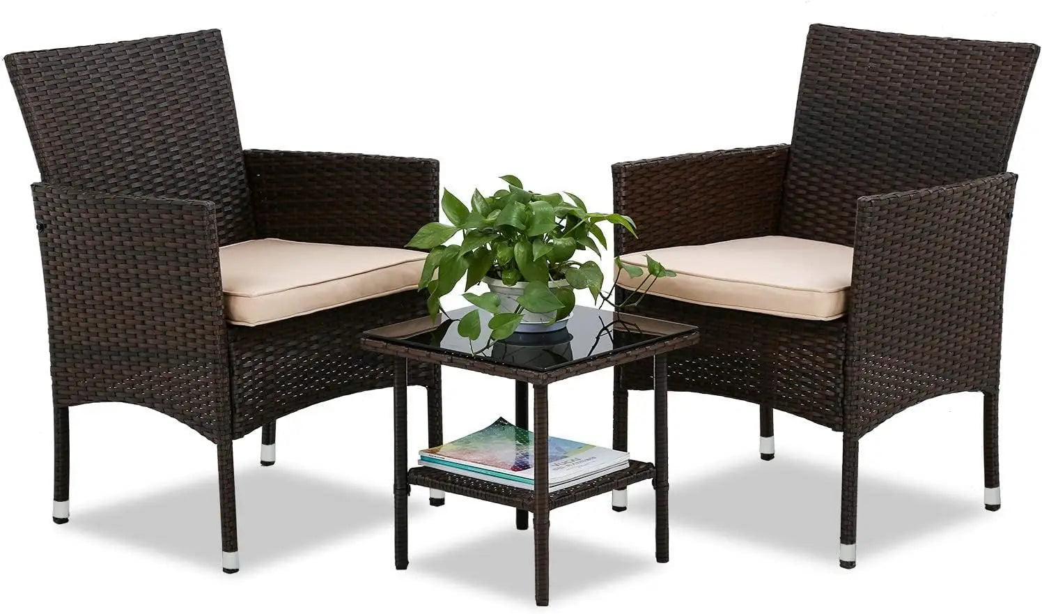 Patio /5 Pc Outdoor Wicker Set
