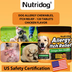 Dog Itch Relief Chews Omega-3  90 PCS/Bottle