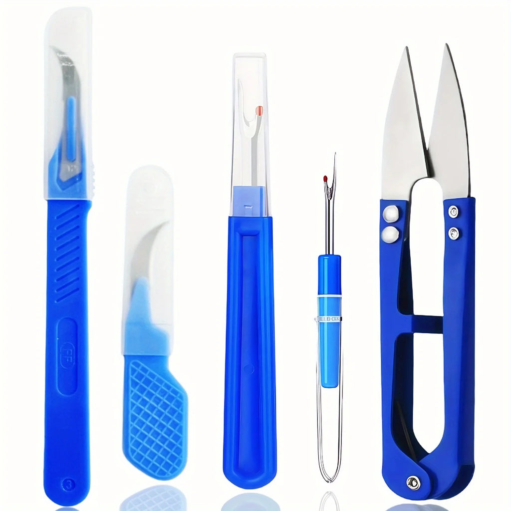 5 pc. blue sewing tear machine kit