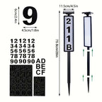 1 pc Solar Light Powered House Number