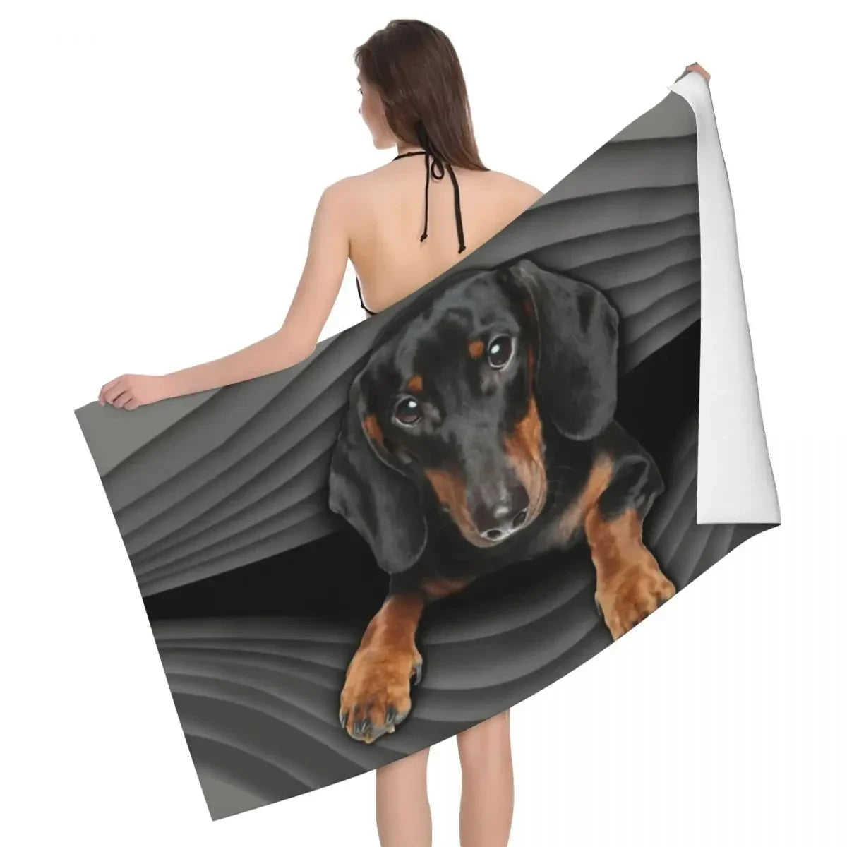 Dachshund Dog Beach Towel