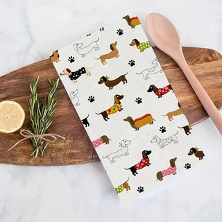 2-Pack of Dachshund Dish Towels