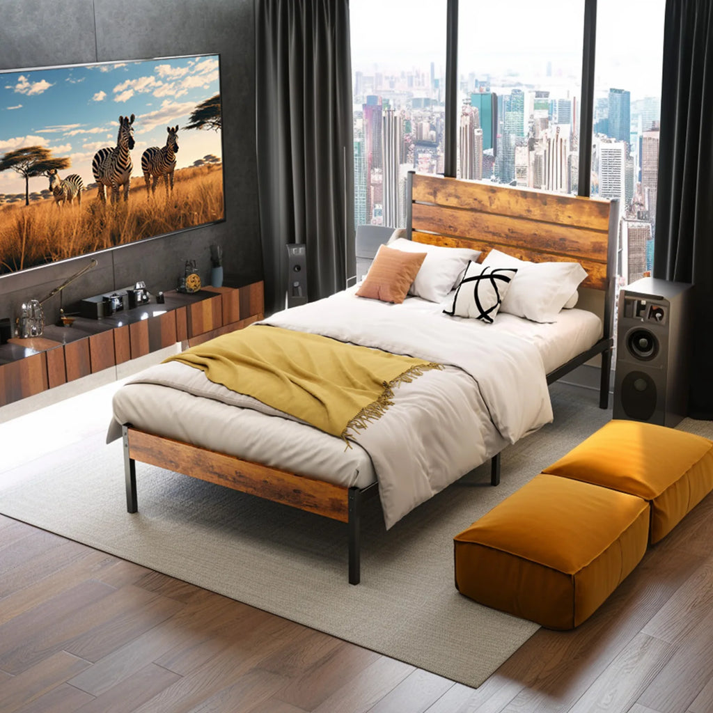 Queen Metal Bed Frame/ Headboard ,Footboard