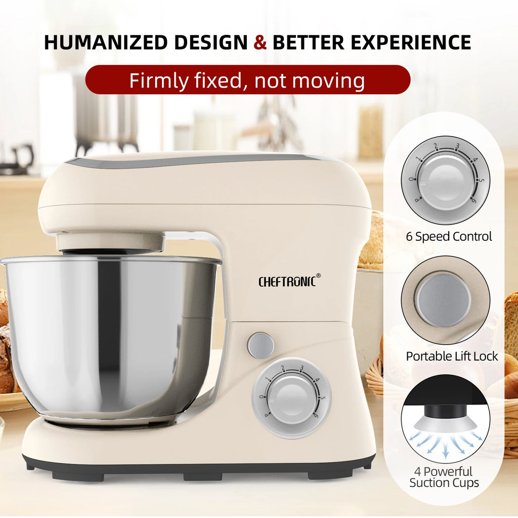 1pc,5Qt Tilt-Head Electric Stand Mixer