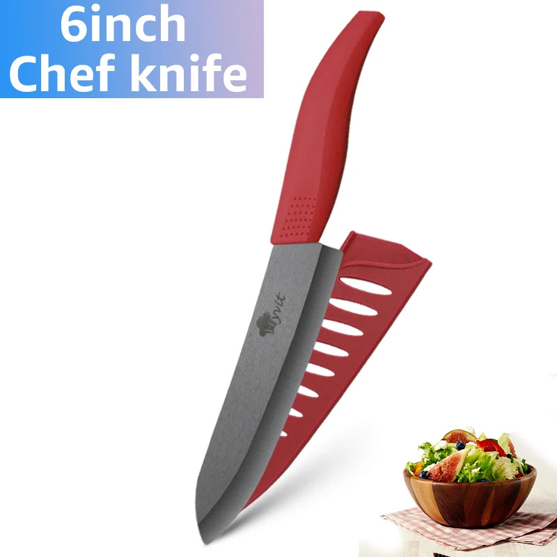 Black Ceramic Chef Knives Cooking Set