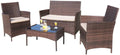 4 Pieces Outdoor Patio Furniture Sets