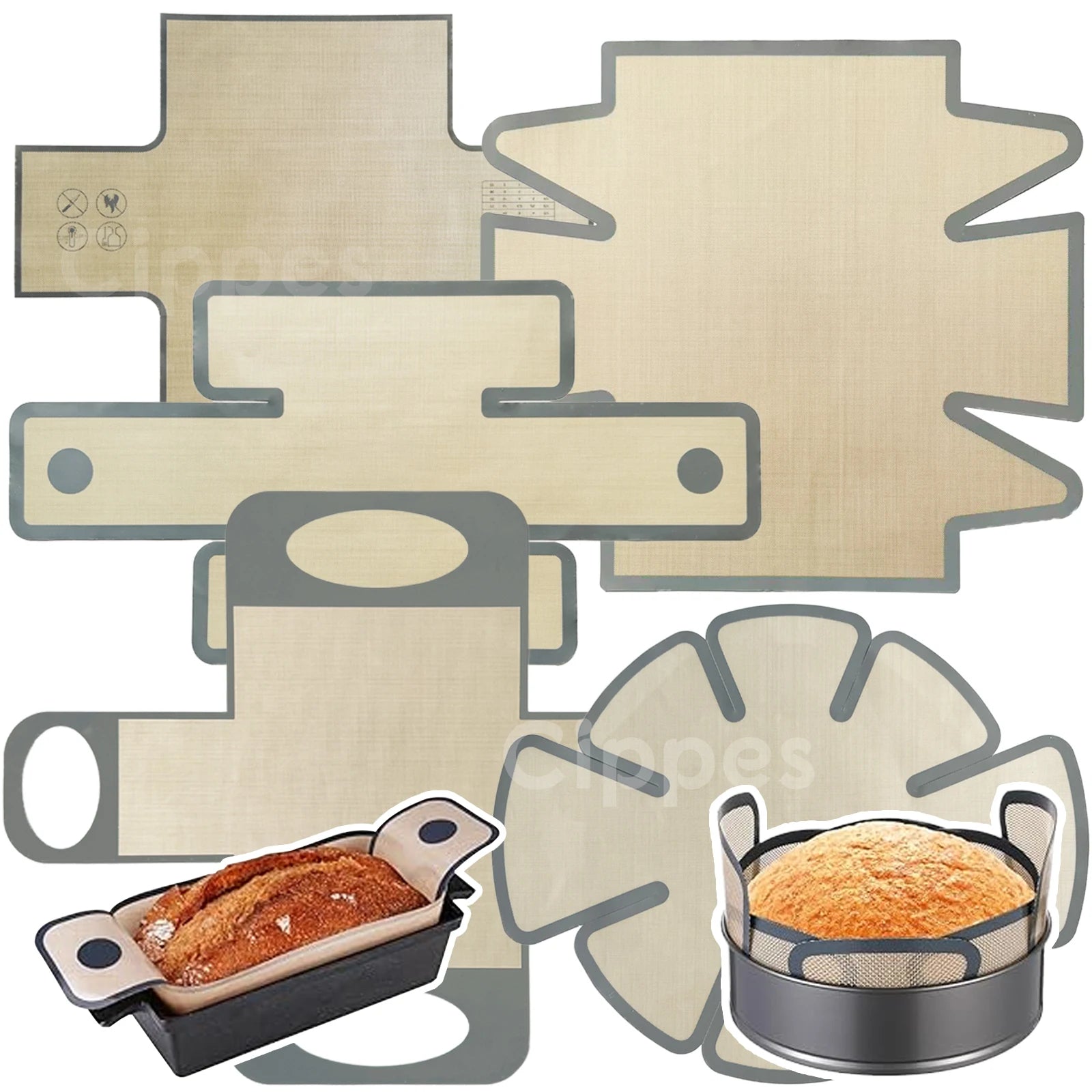 Silicone Loaf Pan Liners, Reusable