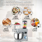 Multifunctional Electric Mixer with 6 Speeds