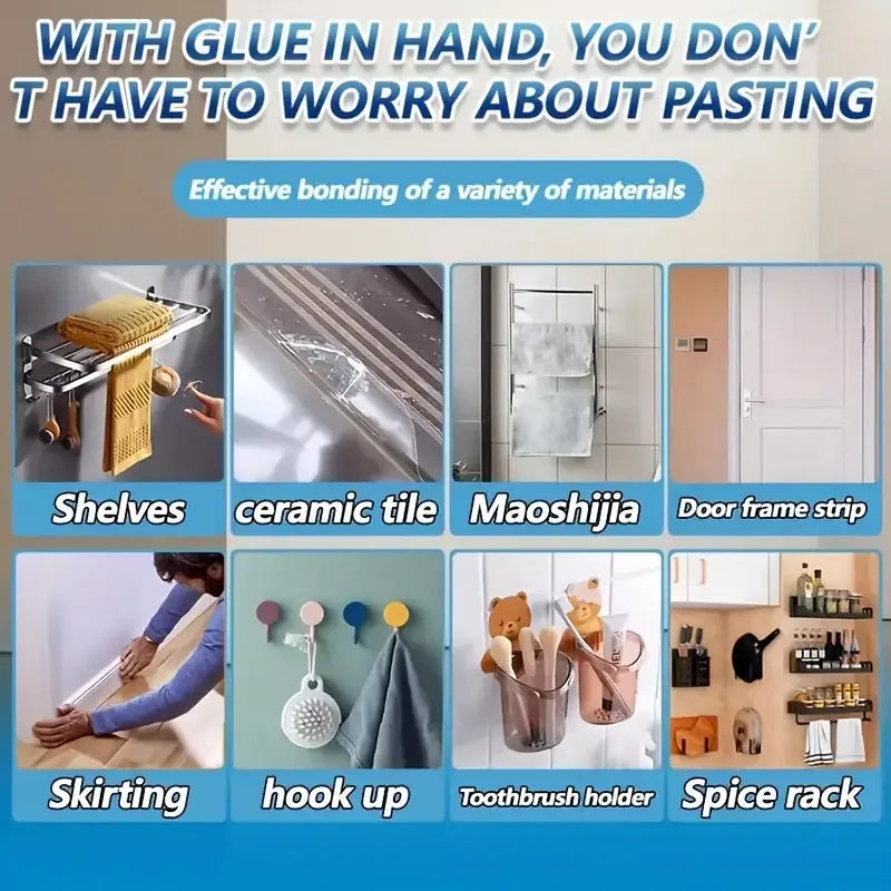 Transparent No-Nail Adhesive