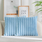Faux Rabbit Fur Pillow Cover