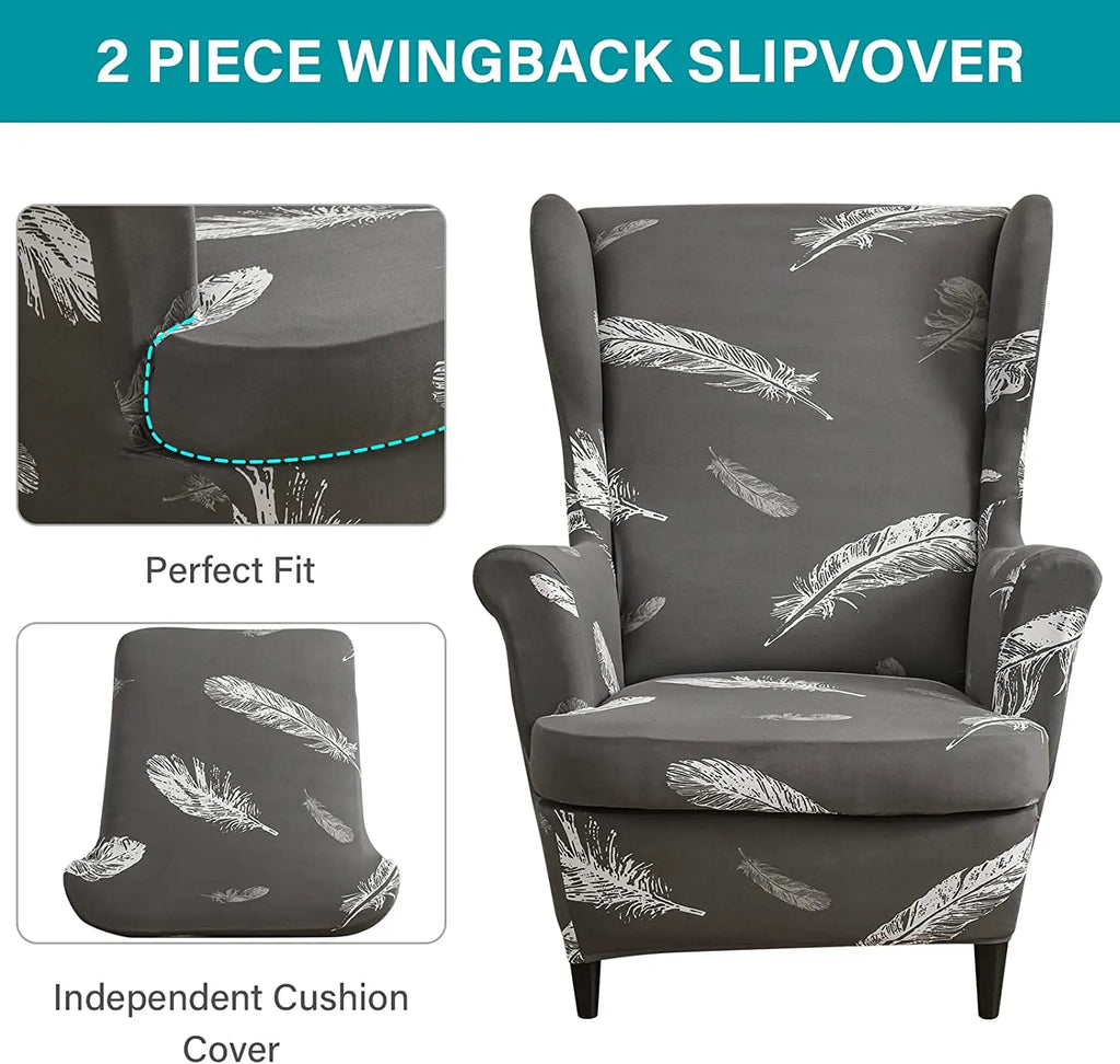 Chair Cover Wingback Stretch Spandex Armchair