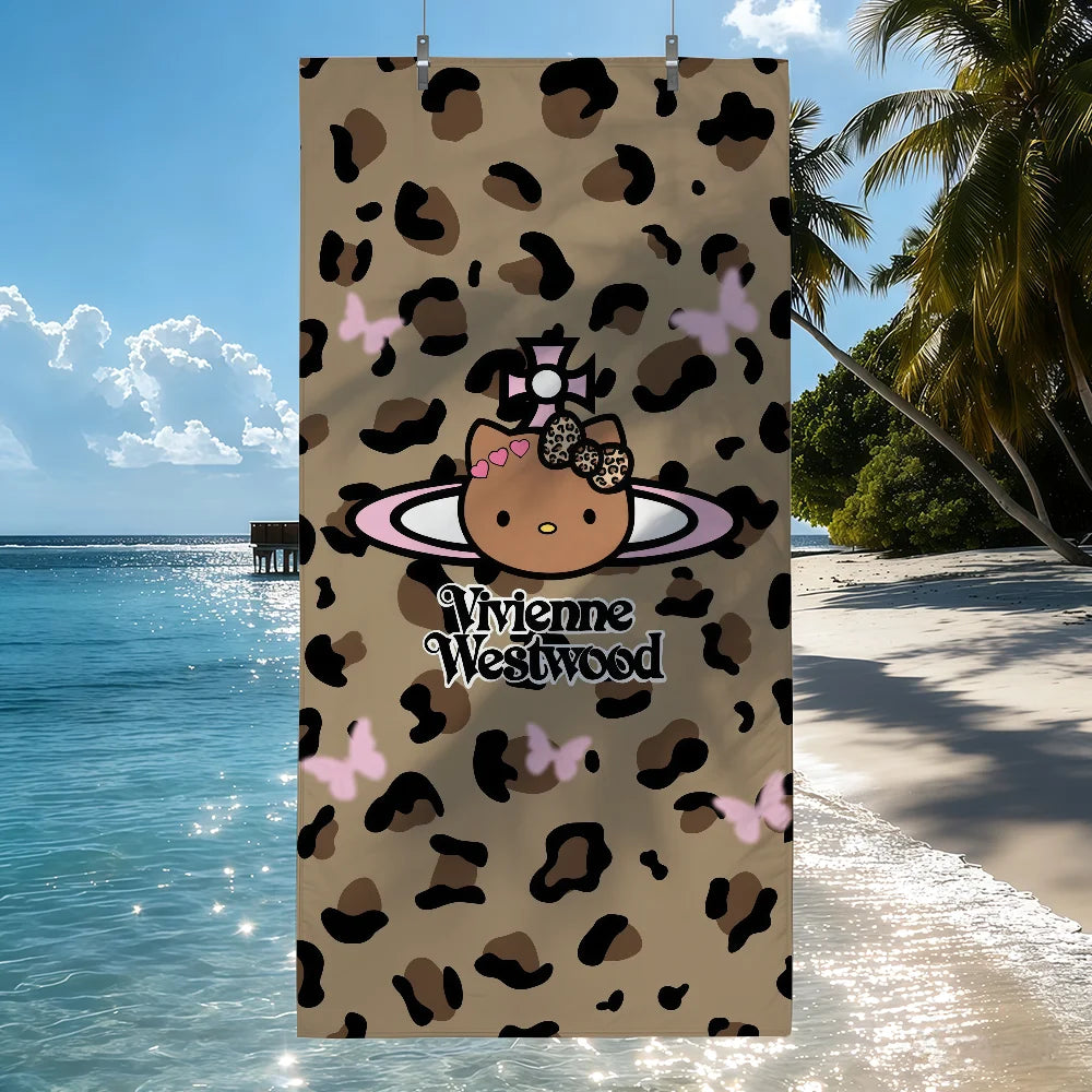 Hello Kitty Leopard Beach Towels