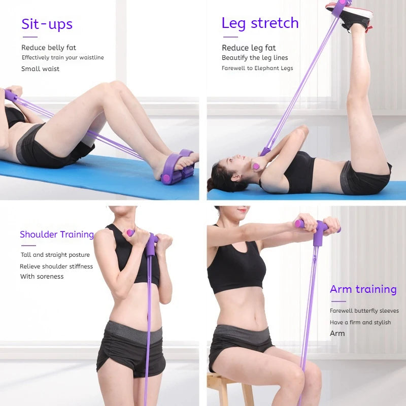 6-Tube Resistance Band Rope