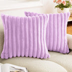 Faux Rabbit Fur Pillow Cover