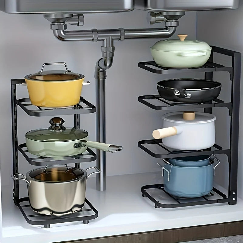 Pot Rack Storage Organizer