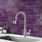Deep purple dyed self-adhesive wall tiles