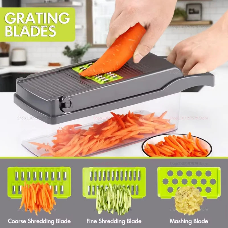 Multifunctional Chopper , Vegetable Shredder,  Slicer