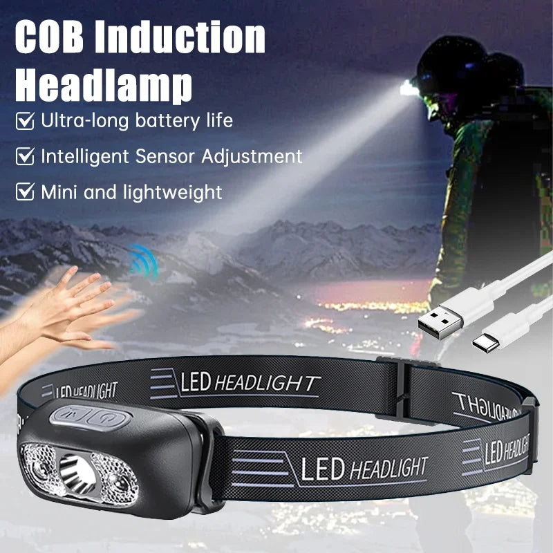 Strong Light Portable LED Sensor Headlamp