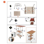 Adjustable Bedside Table