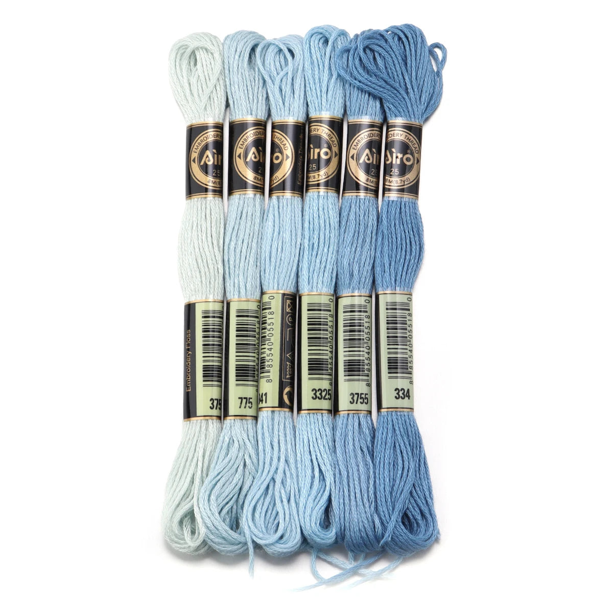 6pcs/lot Colorful Polyester Embroidery Thread