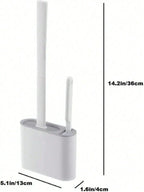 3-Piece Silicone Toilet Brush Set