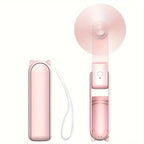 Portable Mini Fan, USB Rechargeable, 3-speed