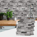 4/8/12PCS Pink Wall Self-Adhesive Tile Stickers
