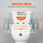 Raised Toilet Seat  Round , Elongated Toilet, Twist Lock