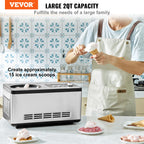 Ice Cream Maker  2 Quart No Pre-freezing