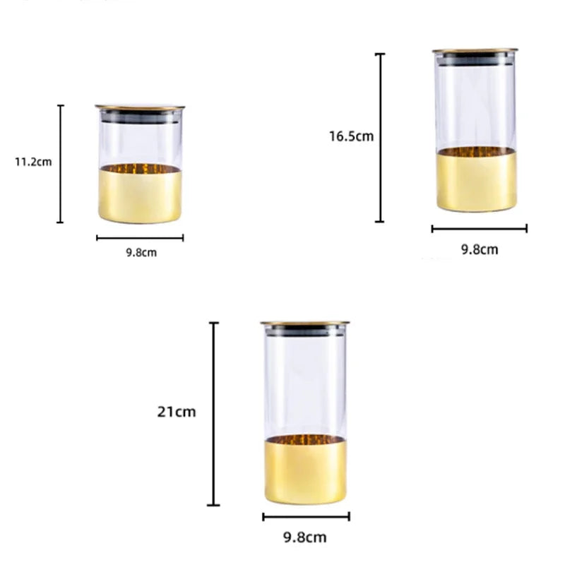 Golden Glass Sealed Storage