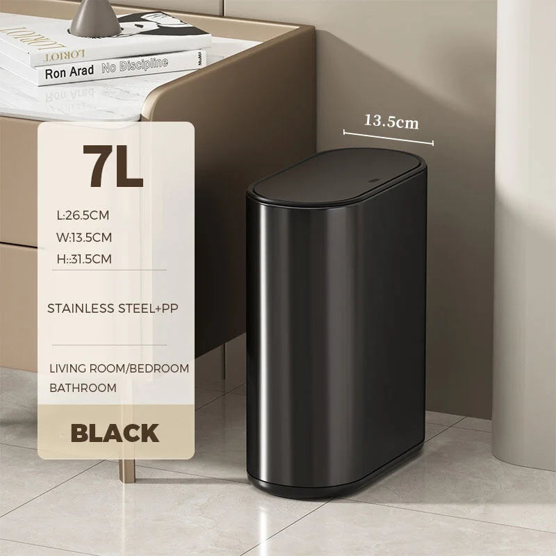 Trash Can with Press Lid