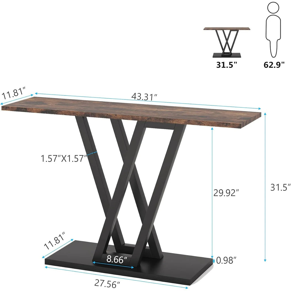 Consol Industrial Hallway Table
