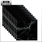 10-40PCS Marble Style Self-adhesive Floor Stickers Thickened Wear-resistant PVC Flooring Mats for Household Use Easy To Install
