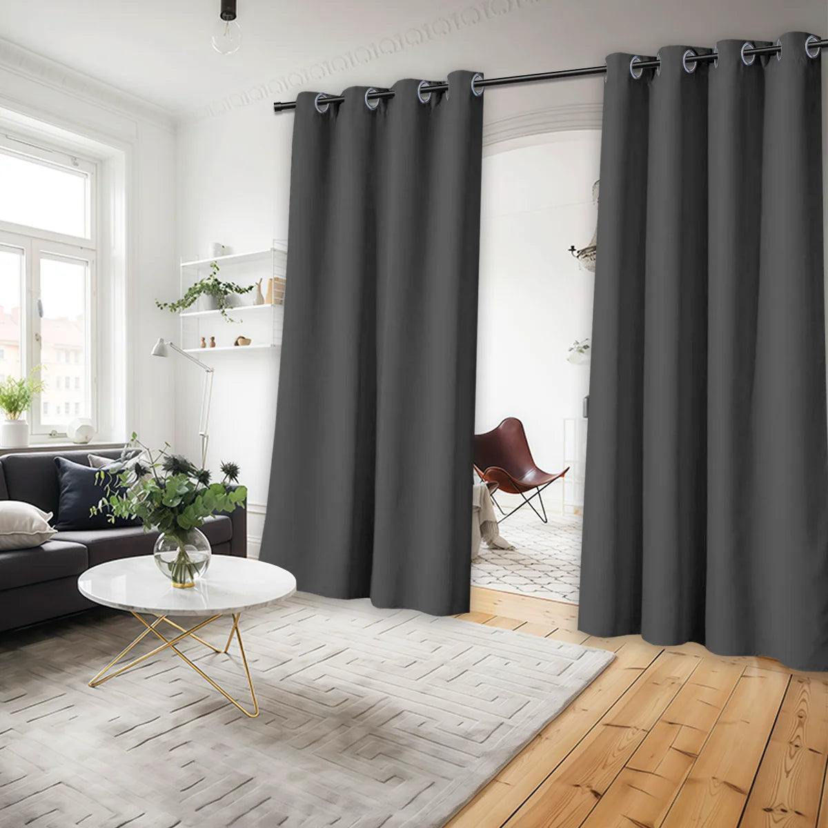 2 Blackout Grommet Curtains