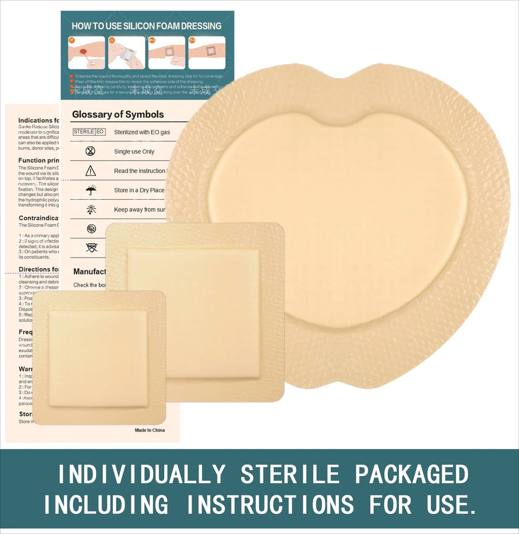 Silicone Foam Dressing, Waterproof