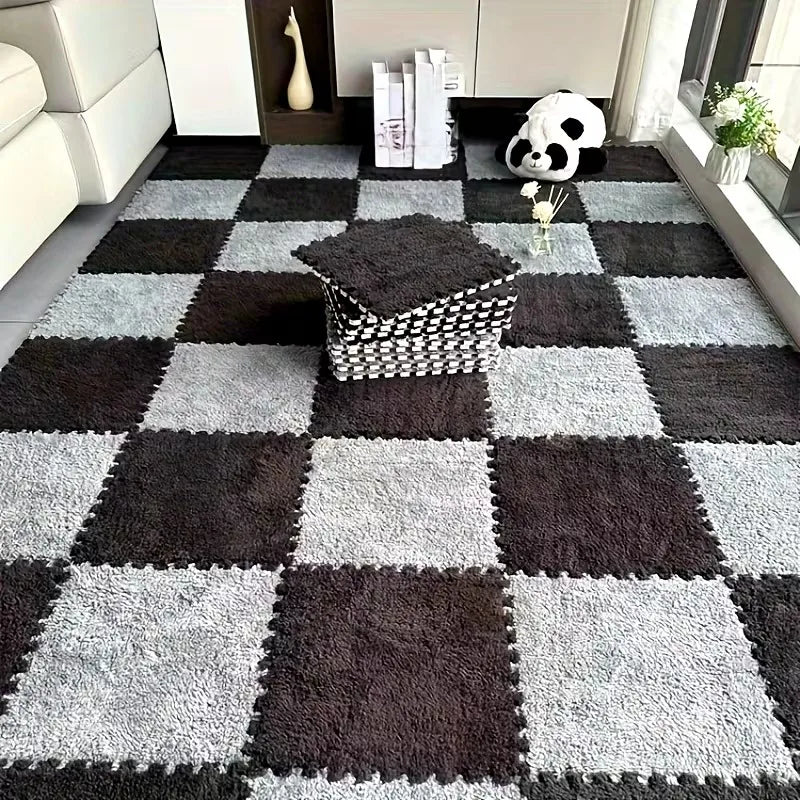 Soft Plush Puzzle Interlocking Foam Rug