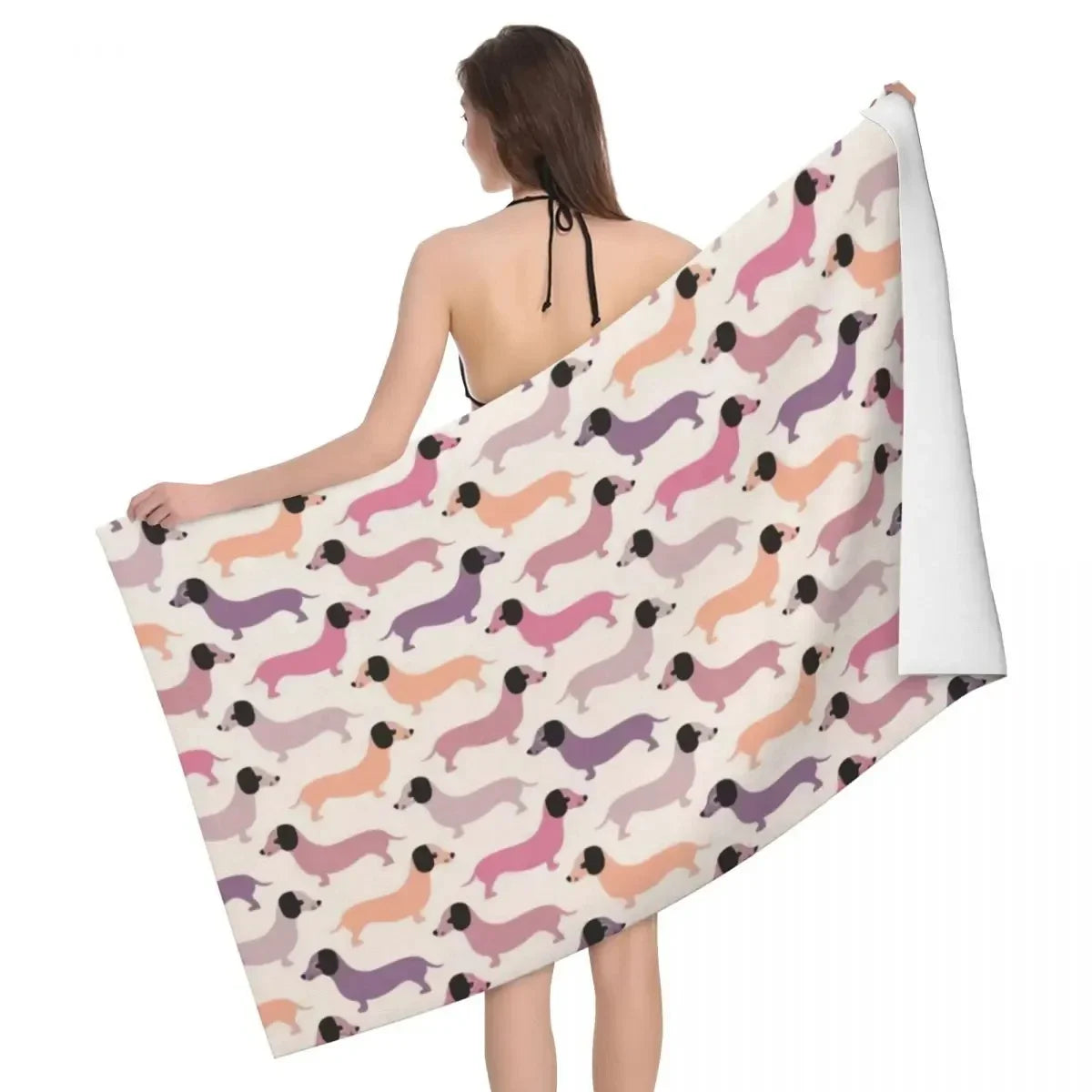 Dachshund Dog Beach Towel