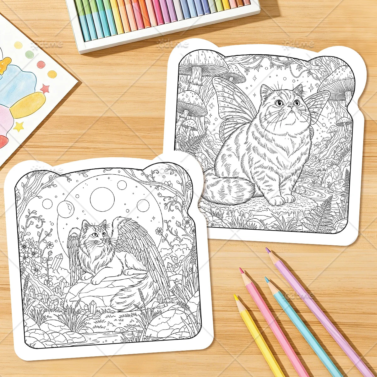 FAIRY CATS Coloring Book