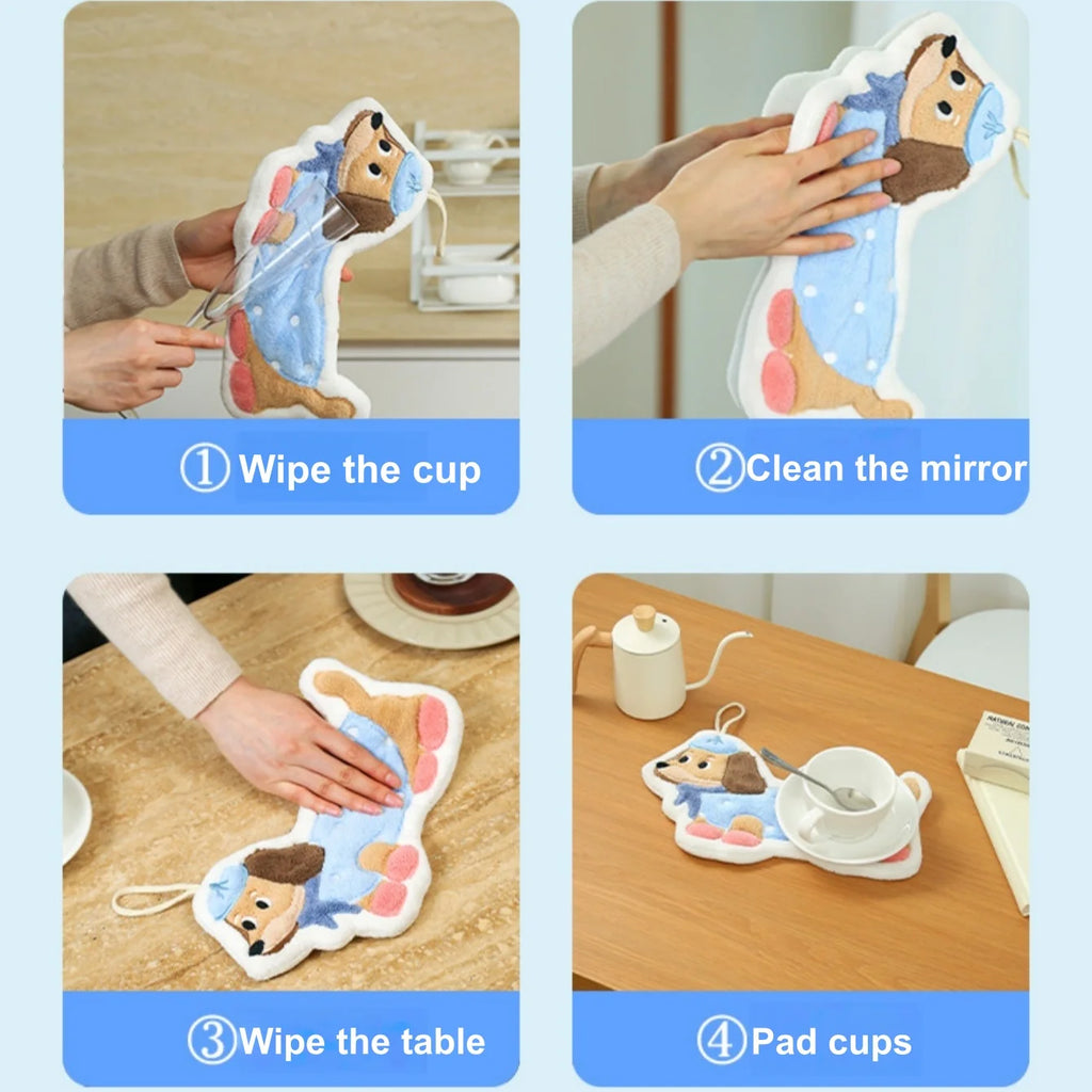 Dog Shaped Hand Towel