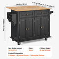 43" Kitchen Island Cart