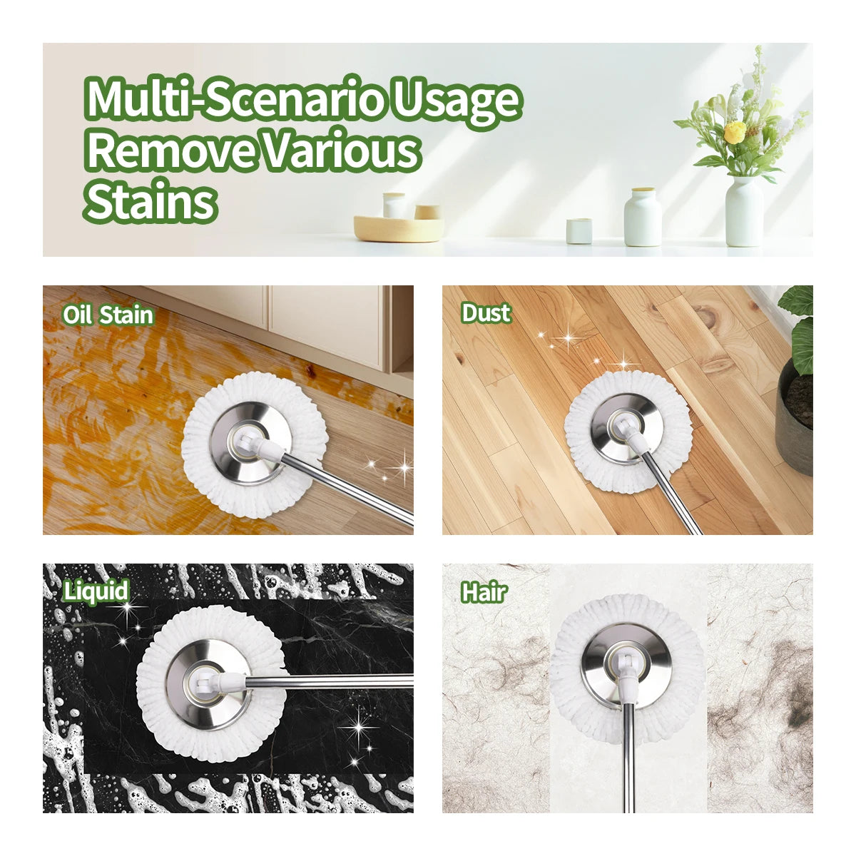 Dual-Motion Spin Mop System