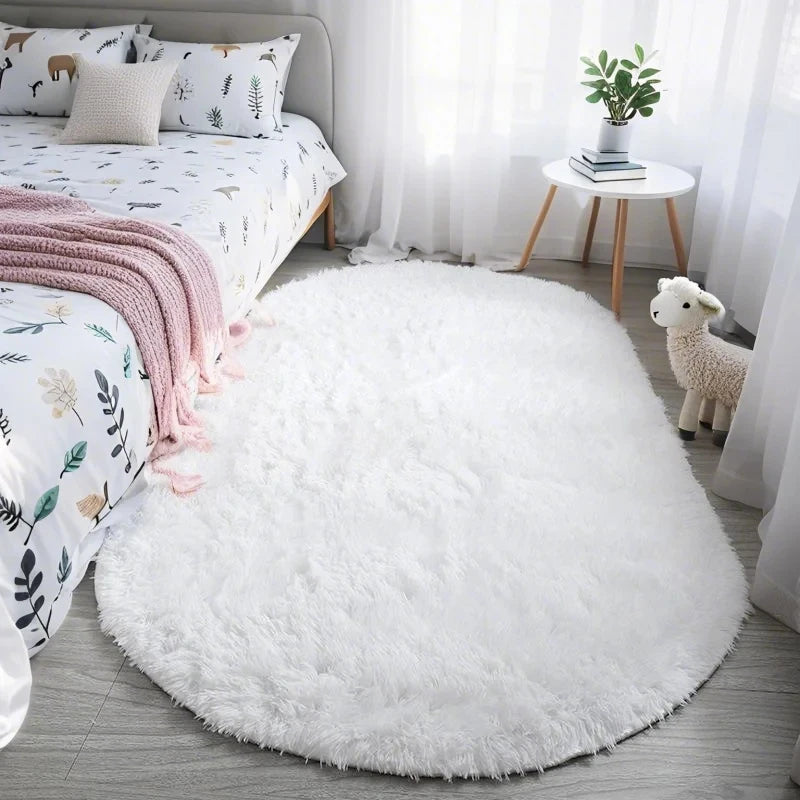 Oval Carpet Rug, Non-Slip