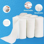 10 Rolls Breathable Gauze Bandage Rolls