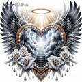 New Arrival Diamond Love Heart Wing