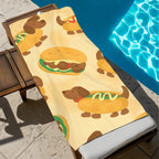 Dachshund dog  Beach Towel
