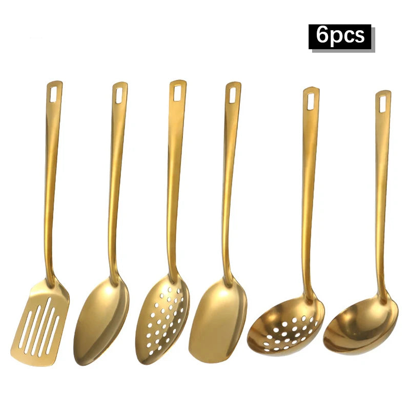 2/6pcs Stainless steel kitchenware set