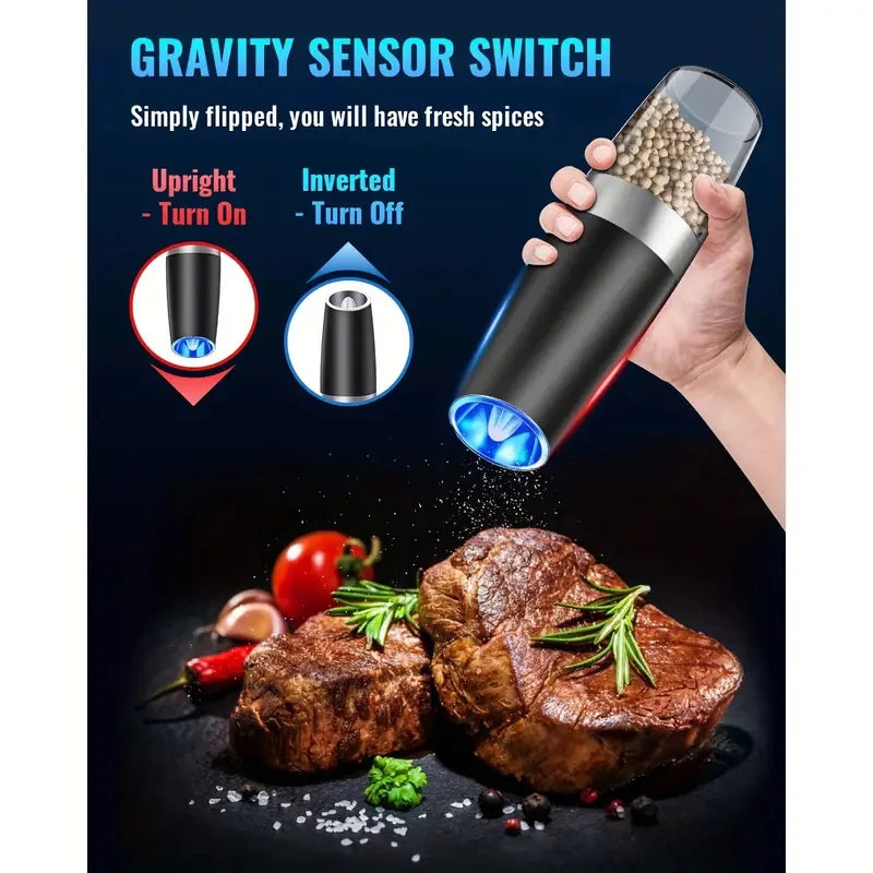 Electric Salt And Pepper Mill, Battery Powered