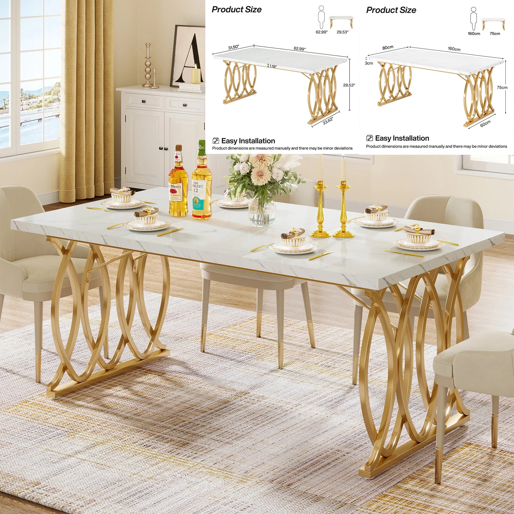 Rectangular Dining Table /4-6
