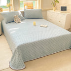 Bed Sheet with Lace Trim