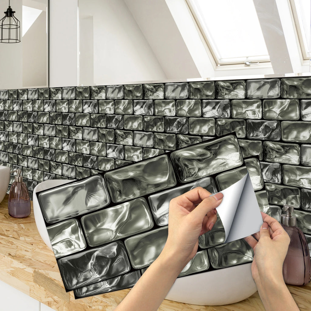 Vintage Faux Wall Tile Self-Adhesive Decal